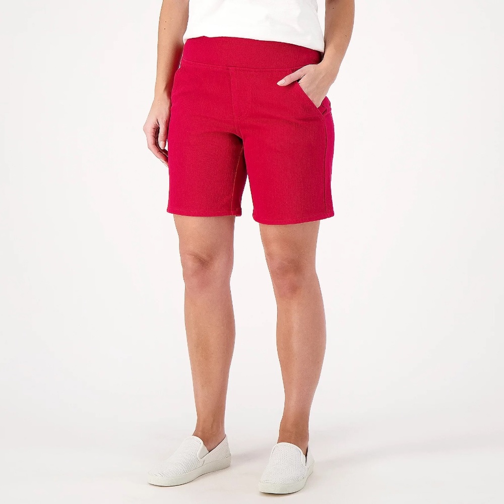 Belle by Kim Gravel Flexibelle 8" Short - Red (sz) a593176 - Picture 3 of 3